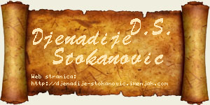 Đenadije Stokanović vizit kartica